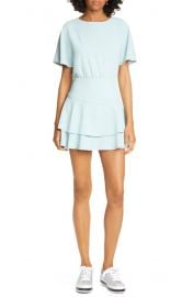 Alice   Olivia Palmira Tie Back Ruffle Tiered Minidress   Nordstrom at Nordstrom